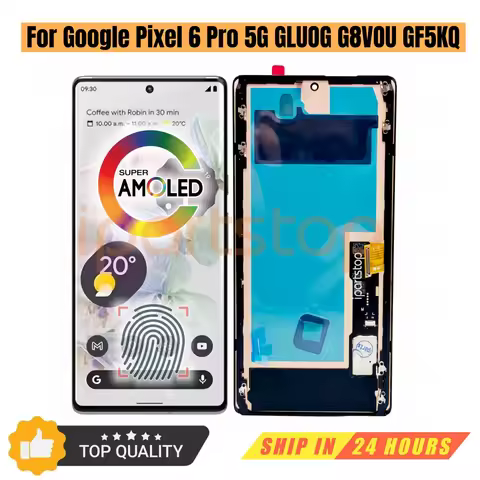 iParts Replacement New Display for Google Pixel 6 Pro 5G GLUOG G8VOU GF5KQ AMOLED Touch Screen With 