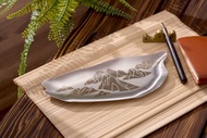 【OPUS東齊金工】不鏽鋼台灣造型淺盤/收納盤/禮盒-島嶼拾光/山岳