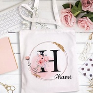 CZ1 Custom Name Storage Bags English Letter Add Name Tote Bag (pls Give Me Your Name, If No Name Wil