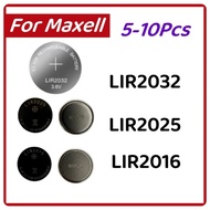 5-10PCS LIR2032 LIR2025 LIR2016 Rechargeable Battery CR2032 CR2025 CR2016 Lithium charging Can Repla