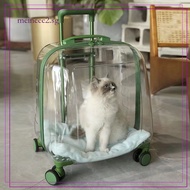Portable Pet Stroller Large Space Pet Carrier Breathable Cat Stroller Transparent Cat Carrier Bag Me