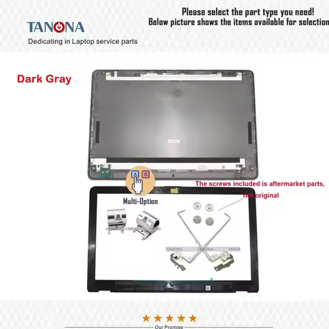 New 929893-001 L13912-001 Dark Gray For 15-BS 15T-BS 15-BW 15-BR 250 256 258 G6 LCD Back Cover Rear 