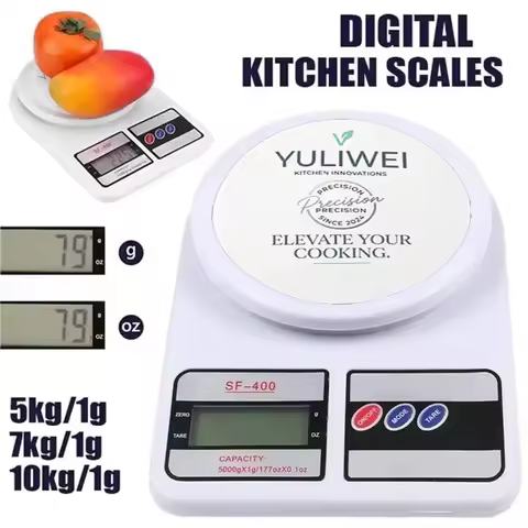 Digital food scale 10kg/1g electronic kitchen weight scale g/oz weight loss meal prepara cookin baki