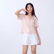 Khaki Bros. - Ladies - Crop Shirt - เสื้อเชิ้ตแขนสั้น - KL24S001
