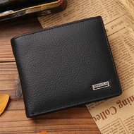 Designer Luxury Small Short Genuine Leather Men Wallet Mens Coin Purse Bag Cuzdan Wallet Card Money 