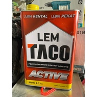 MERAH TACO Active Red HPL Plywood Yellow Glue 2.5 KG Gallon