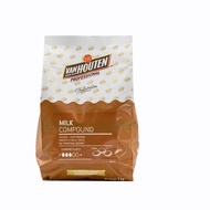 ☼VAN HOUTEN Chocolate Compound CoinBlock 1Kg DarkMilkWhite♢