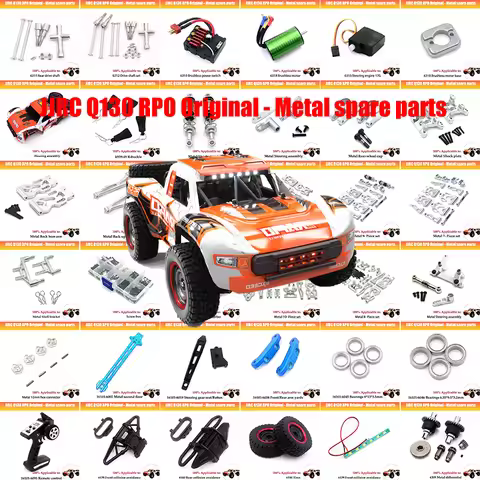 JJRC Q130 RC Car Spare Parts Motor ESC Servo Tires Differential Gear Drive Shaft Shock Absorber Bump