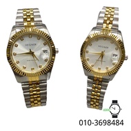 Hegner Silvergold Stainless Steel Band Couple Watch 8-170325