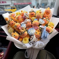 Super cute Capybara Lulu doll bouquet Capybara Jun Super cute Capybara Lulu doll bouquet Capybara Ju