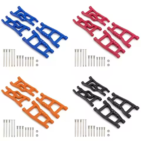RC Car Nylon Front and Rear Suspension Arm Set for 1/10 Traxxas Slash 2WD VXL Nitro Slash Rustler F-