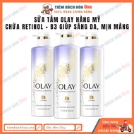 Sữa tắm trắng da giảm thâm Olay Retinol B3 530ml Hàng Mỹ chính hãng