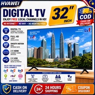 HVAWEI TV Murah 32/43 Inch LED Digital TV Television Digital TV LED TV Murah HDMI USB ANTENA MYTV