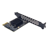 NEW SATA Raid PCI-E Card SATA Raid Controller ASMedia 1061R Chip PCI Express X1 to 2 Port SATA3.0 6G