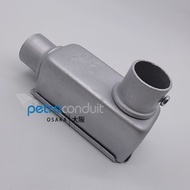 Universal Fitting LB (Rear Opening) E-25 25mm - Steel, Hotdip Galvanized (HDG) - OSAKA
