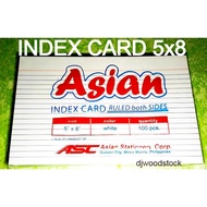 INDEX CARD 5x8, 10pcs per pack