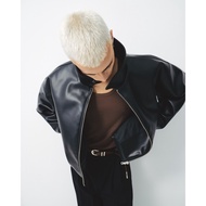 Jacket Smooth Leather High Quality Faux Leather 67PERCENT/67% Loose Form Unisex High-Street Look - M