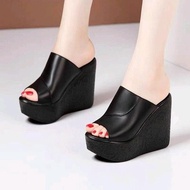 10P CROSS-FRIENDED LEATHER CANE SLIPPERS Slippers Shoes Women's Shoes XX TT VV TT00