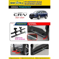 (POWER) HONDA CRV 2021- 2024 Aluminium Alloy Electric Auto Retractable Running Board Side Step Door 