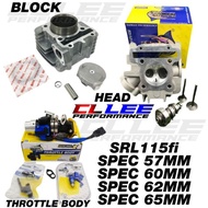 ESPADA SRL 115 fi LAGENDA 115 fi BLOCK 57 60 62 65 HEAD SET 24 28MM 25 30MM THROTTLE BODY SRL115 30 
