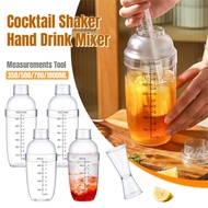 Cocktail Shaker Hand Drink Mixer Bubble Tea Shaker Scales Strainer Top Clear Cup Coffee Drink Mixer