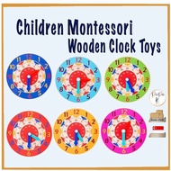 🇸🇬Children Monstessori Wooden Clock Toys/ Great gift idea for kids/Goodie bag gift