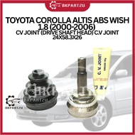 TOYOTA COROLLA ALTIS ABS WISH 1.8 (2000-2006) CV JOINT (DRIVE SHAFT HEAD) C.V JOINT 24X58.3X26
