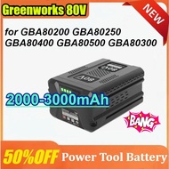 New for Greenworks 80V Replacement Battery 3Ah Lithium Ion Battery for GBA80200 GBA80250 GBA80400 GB