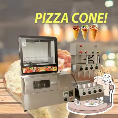 110V 220V Popular Pizza Cone Machine Cone Pizza Oven Commercial Pizza Cone Maker Stainless Steel Hea