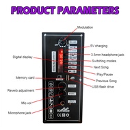 Raimondo Amplifier full bass subwoofer mini 8-12 Inci Amplifier bluetooth untuk Speaker AC 220V 12V