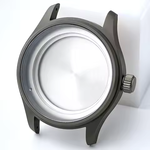 40mm NH35 ETA2824 Pure Titanium Watch Case No Logo For Hamilton Khaki Field Seiko PT5000 Automatic M