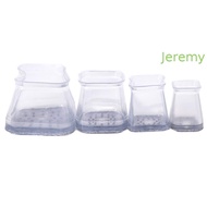 JEREMY1 Chair Feet Cover, Floor Protectors Non-Slip Chair Leg Cover, Universal Reduce Noise Square T