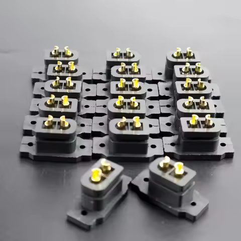 2/5/10pcs XT60E-F female connector XT60 plug socket panel mounting fixed screw fixed for RC FPV lith