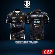 Jersey T-shirt RRQ  MPL ID Season 14 (free custom nickname) Jersey polo shirt