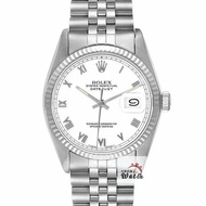 【大眾名錶】ROLEX勞力士 16014 Datejust 蠔式日誌 白色面盤 羅馬時標 台灣AD 大眾名錶B1370
