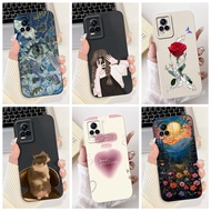Casing Vivo Y73 2021 V2059 V2146 V2212 V2168 Cover Vivo V21e 4G V2061 Case Luxury Fashion Flowers Cu