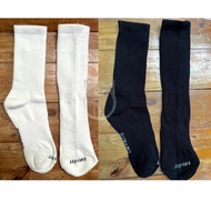 DYNAMO - Plain Cushiond Cotton Crew Socks - High Cut