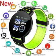 ♕ New 119 Plus Smart Watch Men Women Smartwatch sports fitness tracker pedometer Blood pressure heart rate monitoring waterproof