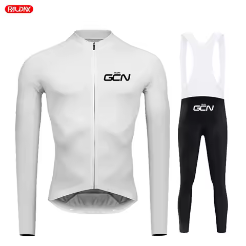 2023 RAUDAX GCN Men's Summer Long Sleeves Cycling Jersey Set MTB Maillot Ropa Ciclismo Spring Autumn