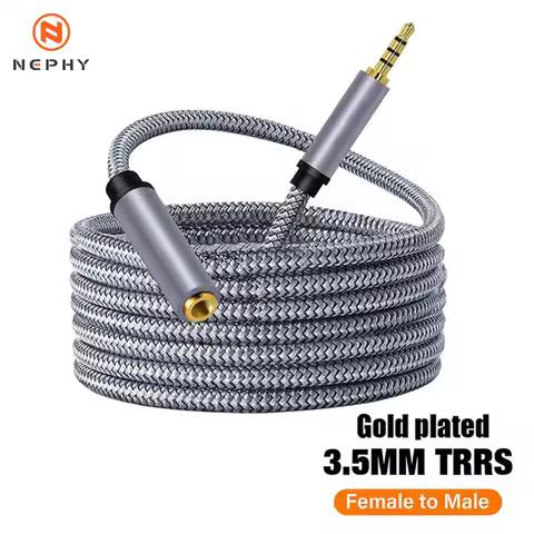 Jack 3.5mm To Jack 3.5mm Audio Aux Cable Hifi Male To Female 3.5 mm Jack Cable Splitter Speaker Head