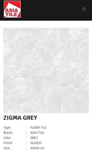 Keramik Asia 40x40 Zigma Grey