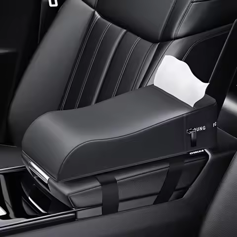 Car Armrest Box Height Pad Leather Elbow Support Cushion Cover For Audi Q2 Q3 f3 8u Q4 Q5 SQ5 TDI 8r