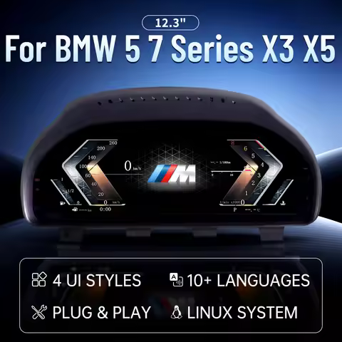 12.3 Lcd digital Instrument Panel Cluster For BMW F10 F11 F15 F16 F18 F25 F01 F02 Virtuele Cockpit V