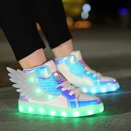 Balabala Kids Boys Shoes Luminous Wings Light Shoes Boys Shoes Girls Light Up Shoes