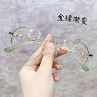 cermin mata cermin mata bulat bingkai cermin mata Anti-Biru Radiasi Anti-keletihan Myopia Kotak Kotak Perempuan Versi Ko