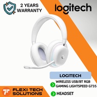 Flexi Tech HEADSET LOGITECH WIRELESS USB/BT RGB GAMING LIGHTSPEED G735 (981-001084) - WHITE