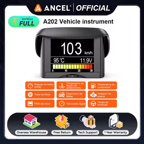 Ancel A202 On-board Computer Car Digital OBD2 Mileage OBD Driving Computer Display Fuel Consumption 