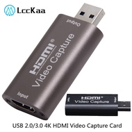 4K Video Capture Card USB 3.0 USB2.0 HDMI Compatible Grabber Recorder PS4 Game DVD Camcorder Camcorder Recording