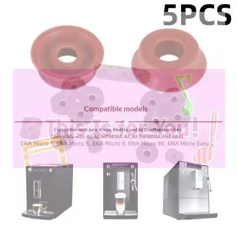 【MA】5/10Pcs Heat Resistant Leak Proof Silicone Coffee Machine Sealing Rings Replacement For Krups Si