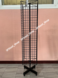 ชั้นโชว์ต่างหู แบบหมุนตั้งพื้น ขนาด 30x120 cm. (ความสูงรวมขา 146 cm.) คอนโดตั้งพื้น คอนโดยักษ์ชุบ P